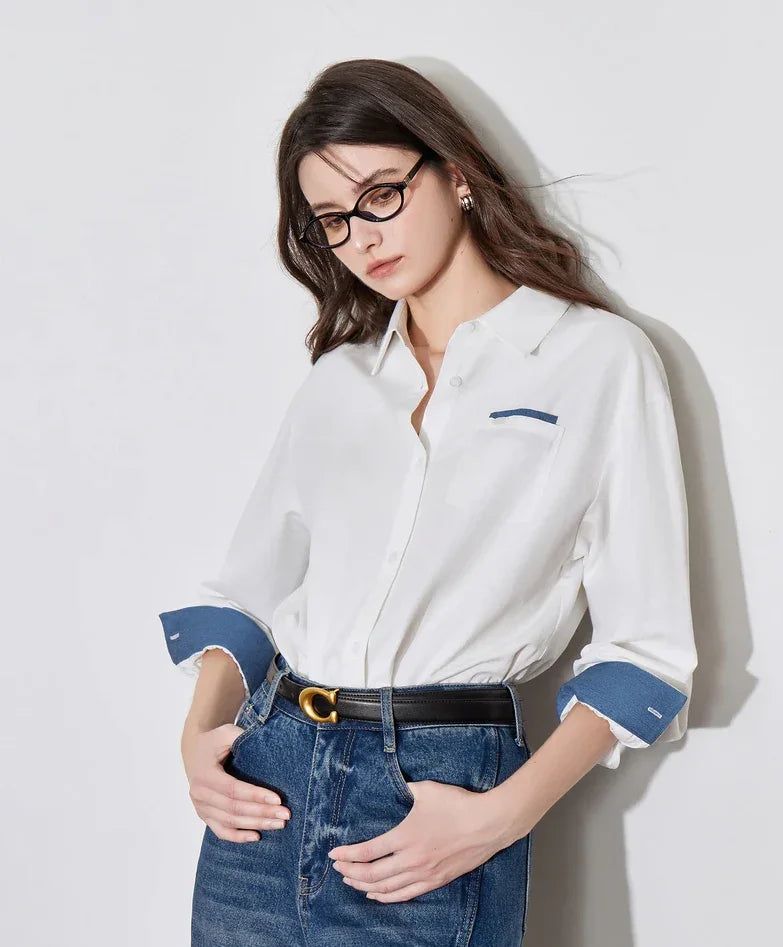 מכופתרת של מעצב ממילאנו למשרד או אפילו לערב ללוק נשי מתחכם