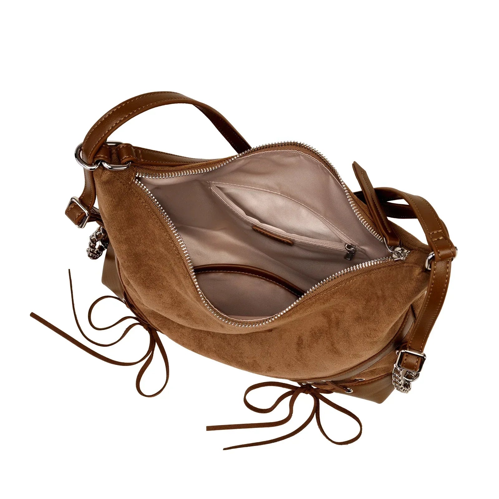 תיק עור מקורי בגימור שניתן לנשיאה בשני דרכים אופנתיות להופעה נשית מלהיבה