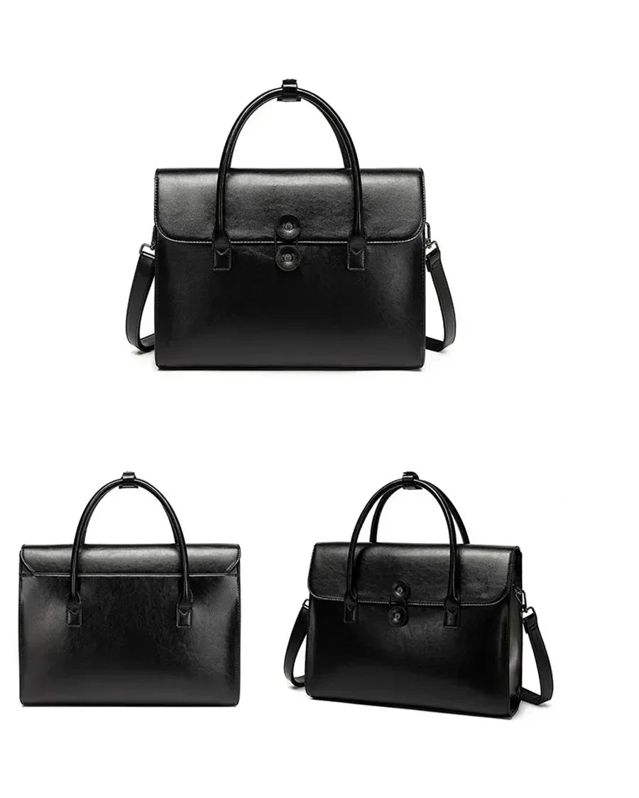 תיק עור משרדי בגימור איטלקי איכותי ללוק נשי מוקפד ולהופעה אופנתית