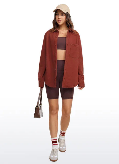 עליונית כותנה בגיזרת אוברסייז משגעת עם כפתורים ללוק שפשוט תחרשי עליו