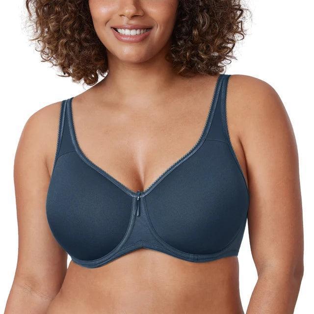 חזיית מינימייזר מרופדת לאחיזה אורטופדית בגב בכיסוי מלא ואפקטיבי - לה איסלה