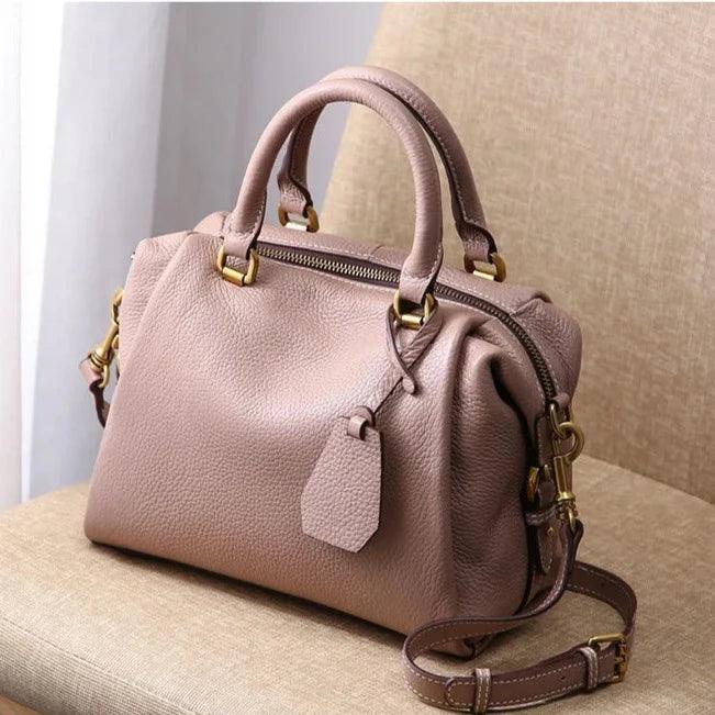 תיק עור יוקרתי בחלוקה פרקטית של תאים לנשיאה של דברי ערך וללוק נשי משודרג - לה איסלה