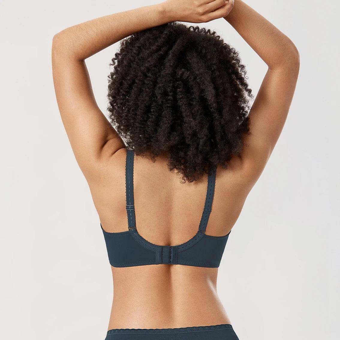 חזיית עצם אורטופדית לגב בגימור תחרה עדינה להופעה נשית אופנתית ונוחה - לה איסלה: אופנה וחזיות פרימיום