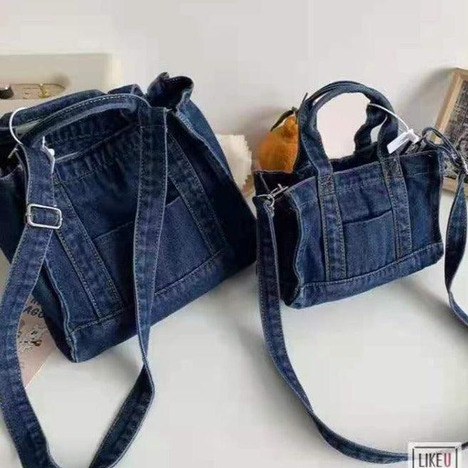 תיק אישי מג'ינס לנשיאה של חפצים אישיים וללוק נשי טרדני מלא בסטייל - לה איסלה