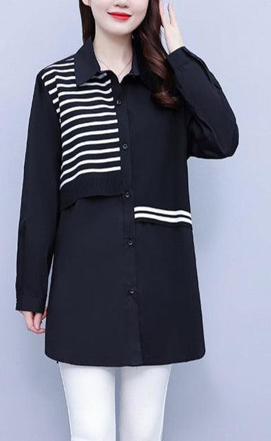 טוניקת אוברסייז בסגנון מכופתרת ללוק אלגנטי אופנתי ולהופעה של אישה מרתקת - לה איסלה