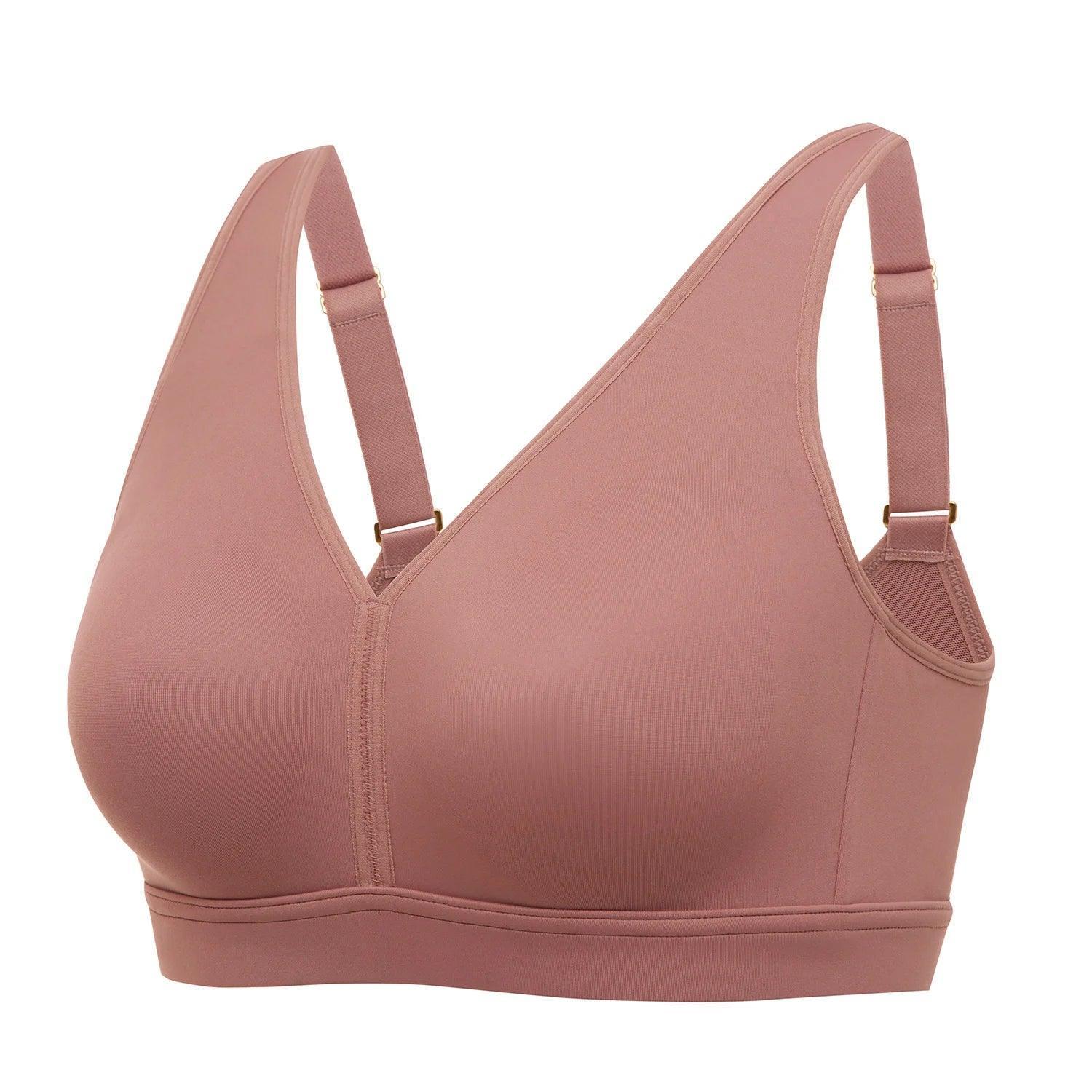 חזייה עמידה ללא עצם בסגירה אחורית אורטופדית להגנה ושמירה על יציבה נכונה