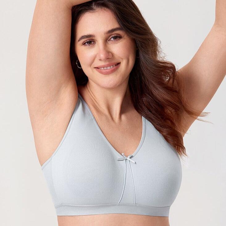 חזיית כותנה נוחה ללא עצם למראה נשי עדין - לה איסלה