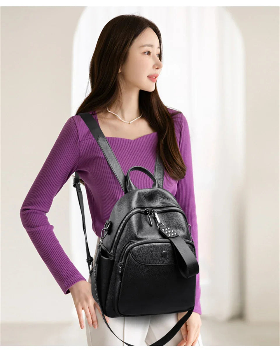 תיק עור איטלקי אישי בגימור אופנתי טרנדי ללוק של אישה עצמאית שלא מפחדת