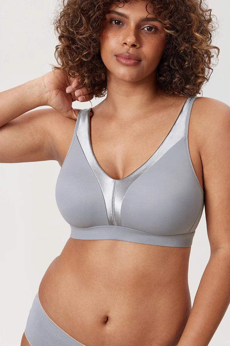 חזיית משי ללא עצם בשילוב בד סטאן מהפנט להופעה נשית מדוייקת ולנוחות לעמוד השידרה - לה איסלה