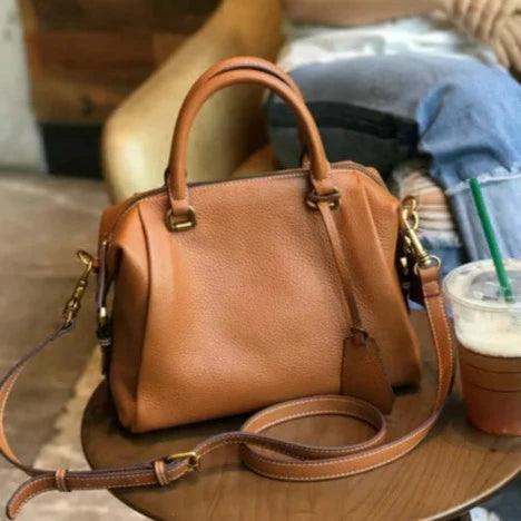 תיק עור יוקרתי בחלוקה פרקטית של תאים לנשיאה של דברי ערך וללוק נשי משודרג - לה איסלה