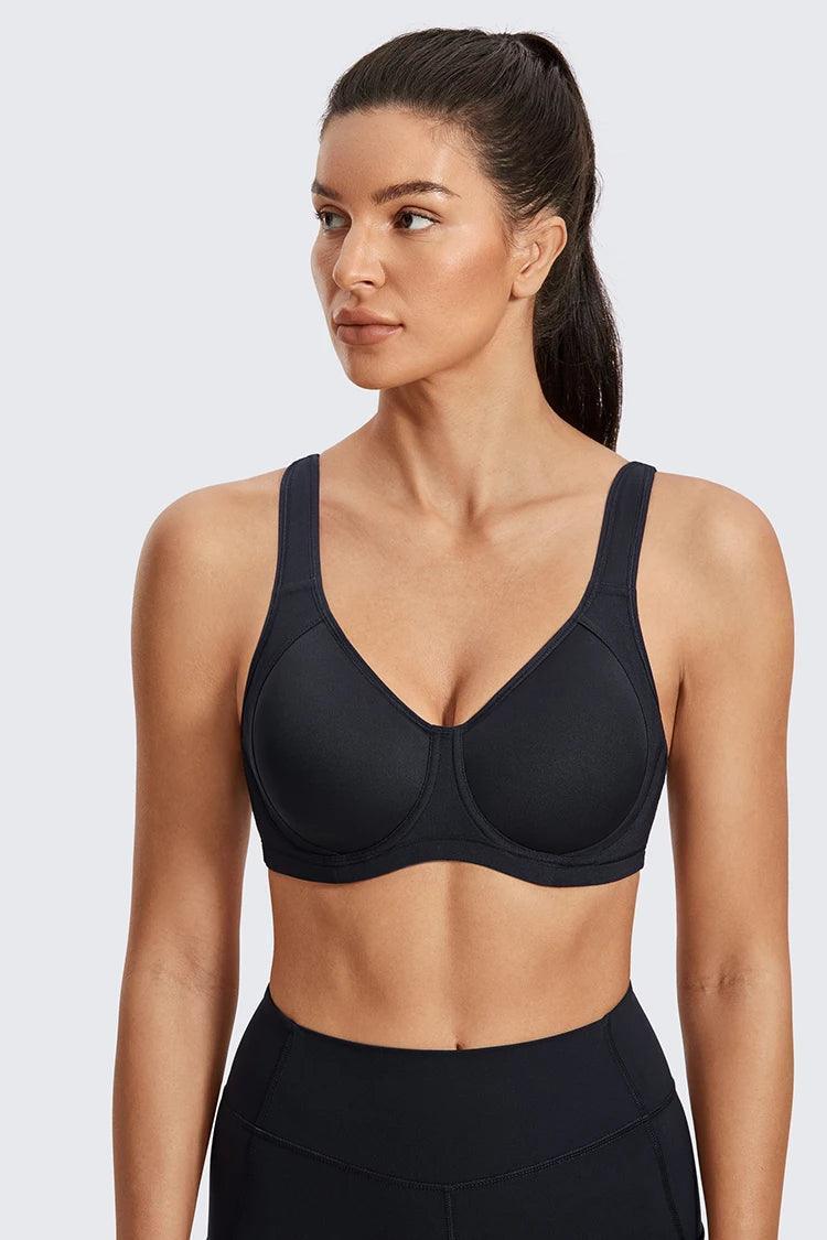 חזיית ספורט עם עצם בגיזרה תומכת לחזה שופע ורחב להופעה פרקטית נוחה