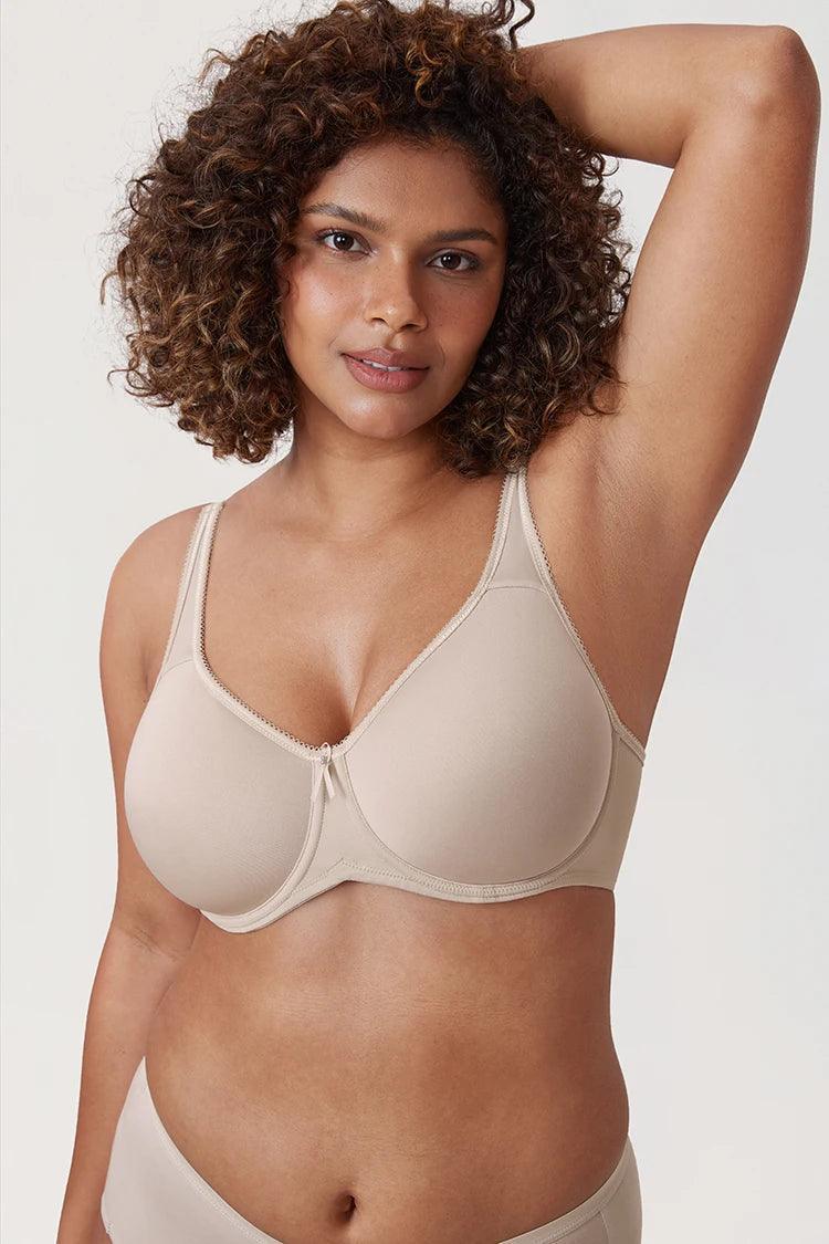 חזיית מינימייזר מרופדת לאחיזה אורטופדית בגב בכיסוי מלא ואפקטיבי - לה איסלה