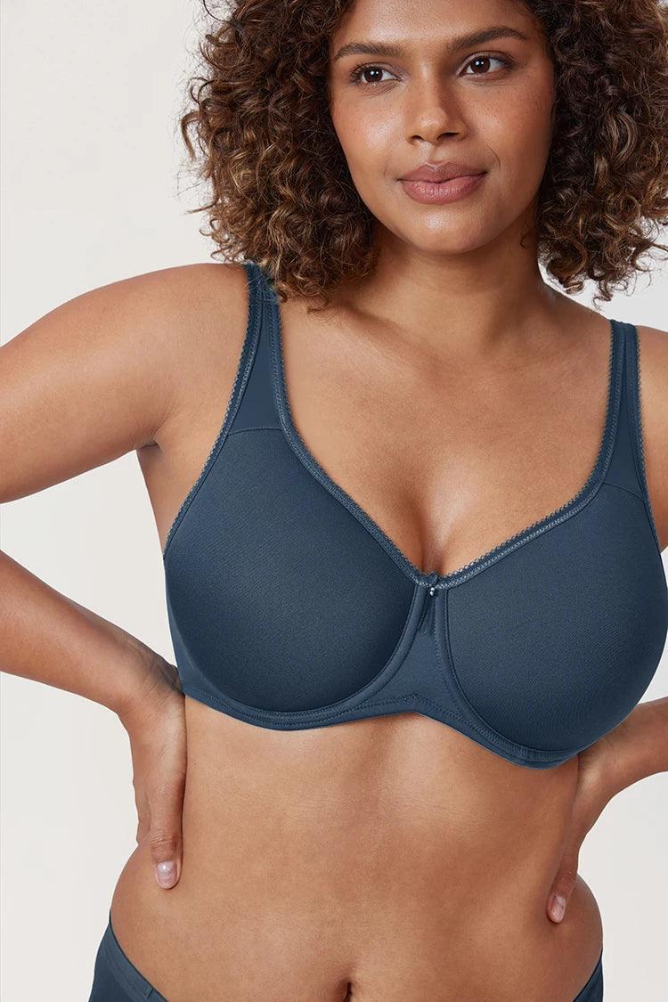 חזיית מינימייזר מרופדת לאחיזה אורטופדית בגב בכיסוי מלא ואפקטיבי - לה איסלה