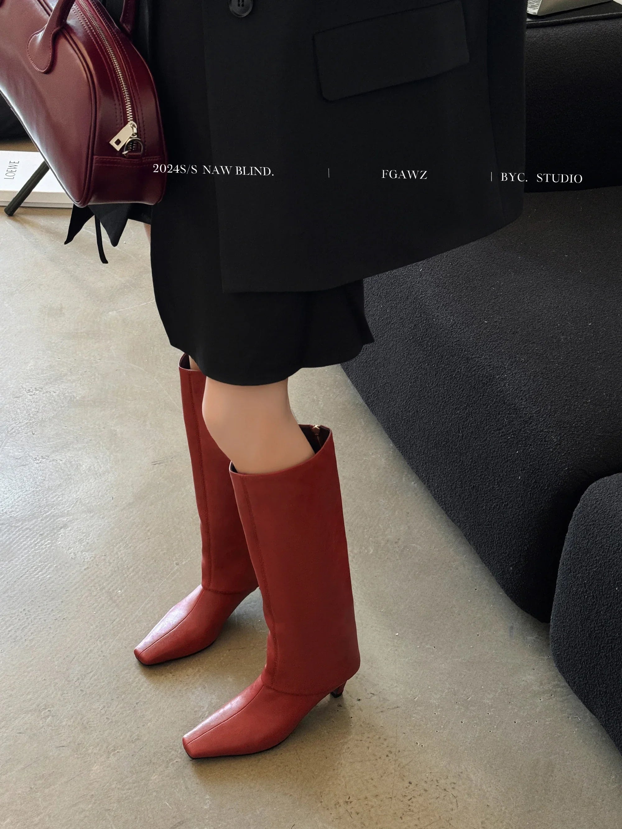 מגף עור אילטקי מעור מקורי בגימור עקב נשי עדין ללוק משגע שלך