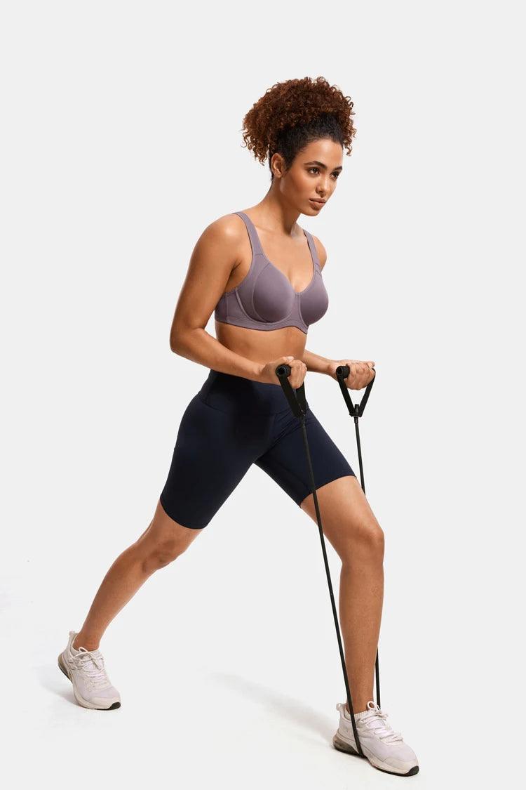 חזיית ספורט עם עצם בגיזרה תומכת לחזה שופע ורחב להופעה פרקטית נוחה