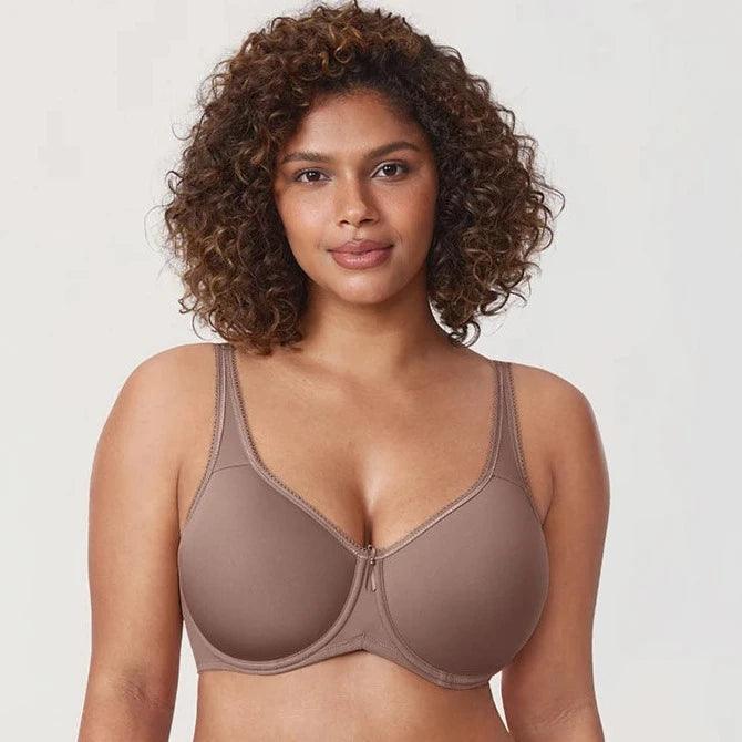 חזיית מינימייזר מרופדת לאחיזה אורטופדית בגב בכיסוי מלא ואפקטיבי - לה איסלה