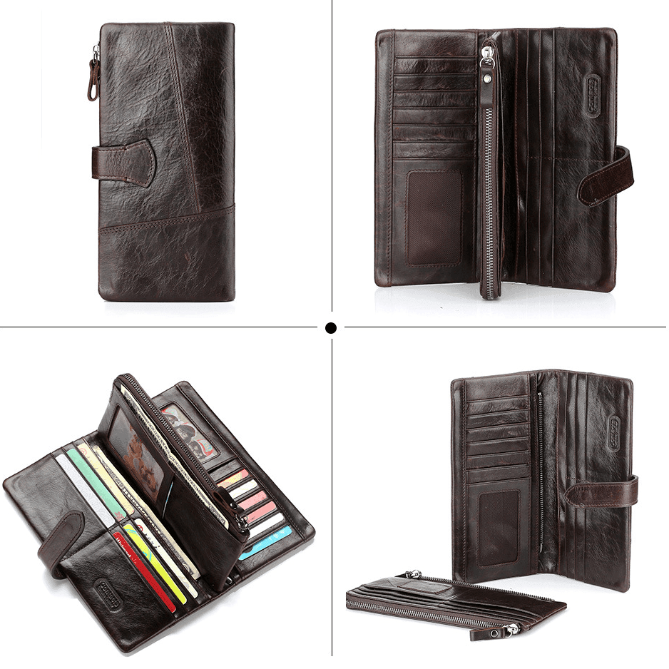 ארנק עור מקורי מאיטליה בגיזרה פרקטית עם הרבה תאים ללוק נשי אלגנטי יוקרתי - לה איסלה