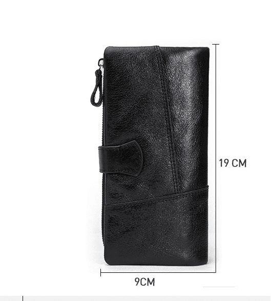 ארנק עור מקורי מאיטליה בגיזרה פרקטית עם הרבה תאים ללוק נשי אלגנטי יוקרתי - לה איסלה