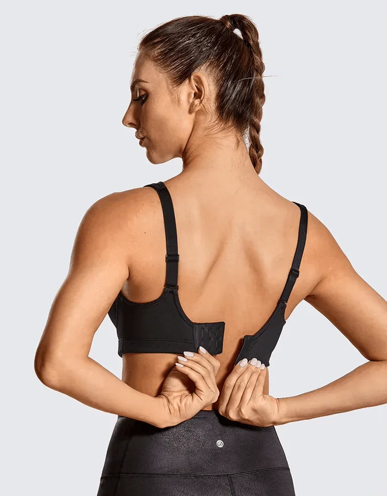 חזיית ספורט פוש אפ אופנתית לתמיכה מקסימלית בגב