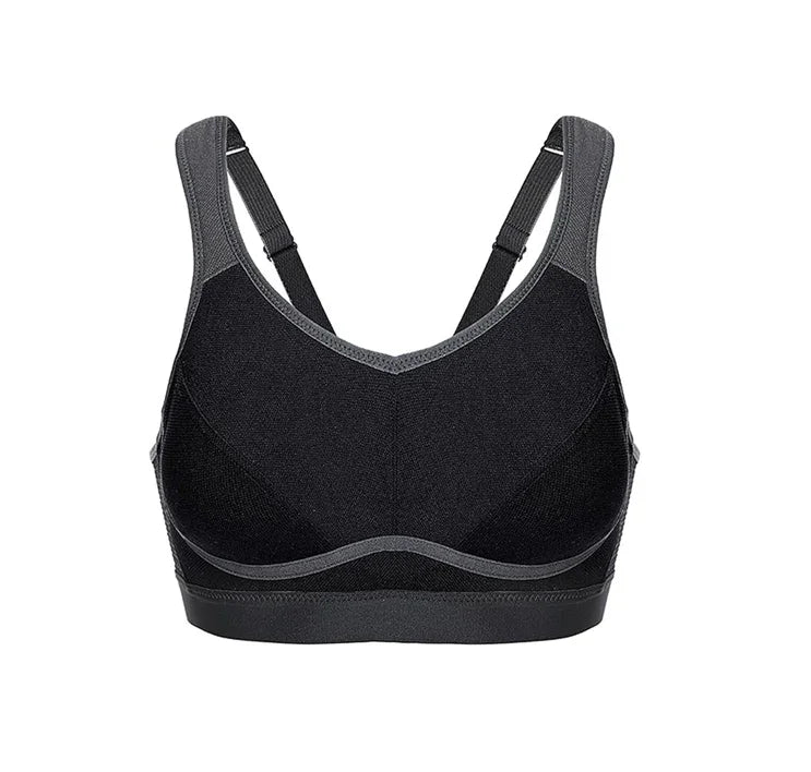 חזיית ספורט ללא עצם בתמיכה מאזנת בזמן אימון ללוק נשי אופנתי חזק