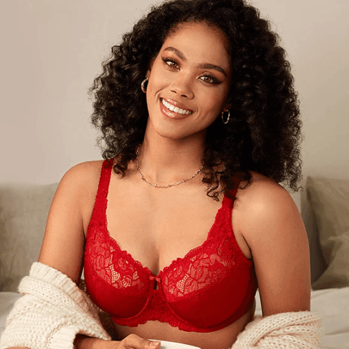 חזיית עצם אורטופדית לגב בגימור תחרה עדינה להופעה נשית אופנתית ונוחה - לה איסלה