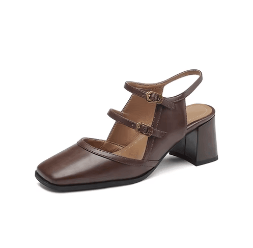 סנדל עקב מרשים מעור איטלקי בגימור לקה טרנדי להופעה נשית מקסימה ואיכותית