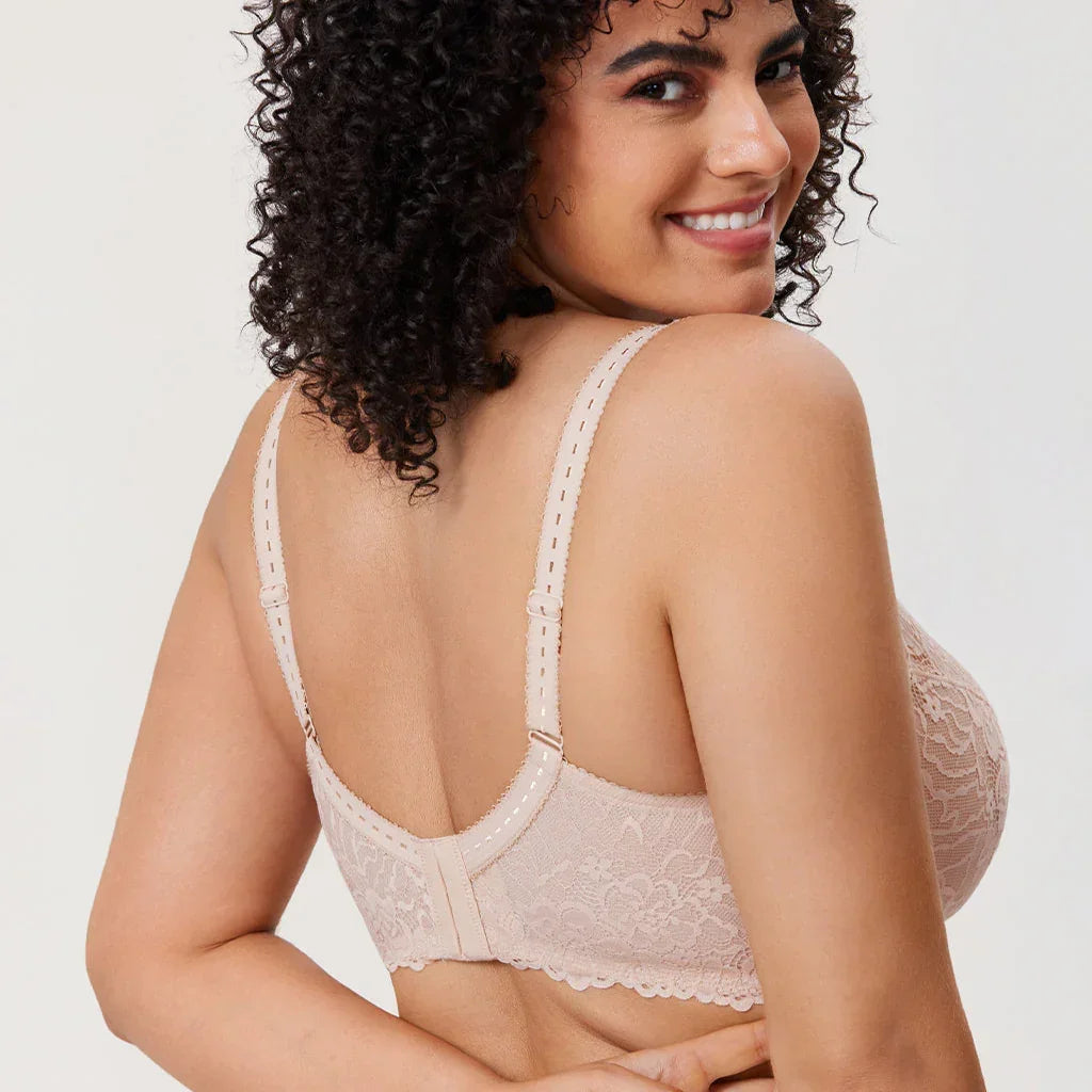 חזיית מינימייזר עם תחרה פרחונית בגיזרה אופנתית משגעת