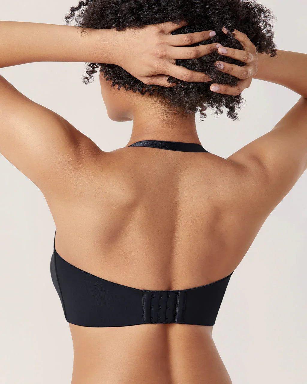 חזיית סטרפלס עם עצם וללא ריפוד בתמיכה לחזה טבעי