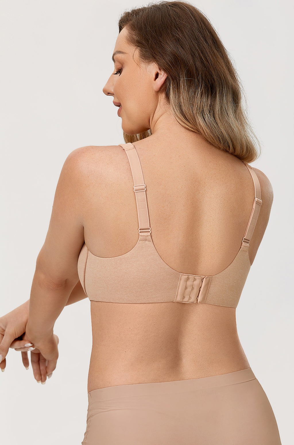 חזיית מינימייזר מכותנה רכה ונושמת ללוק נשי אופנתי נוח