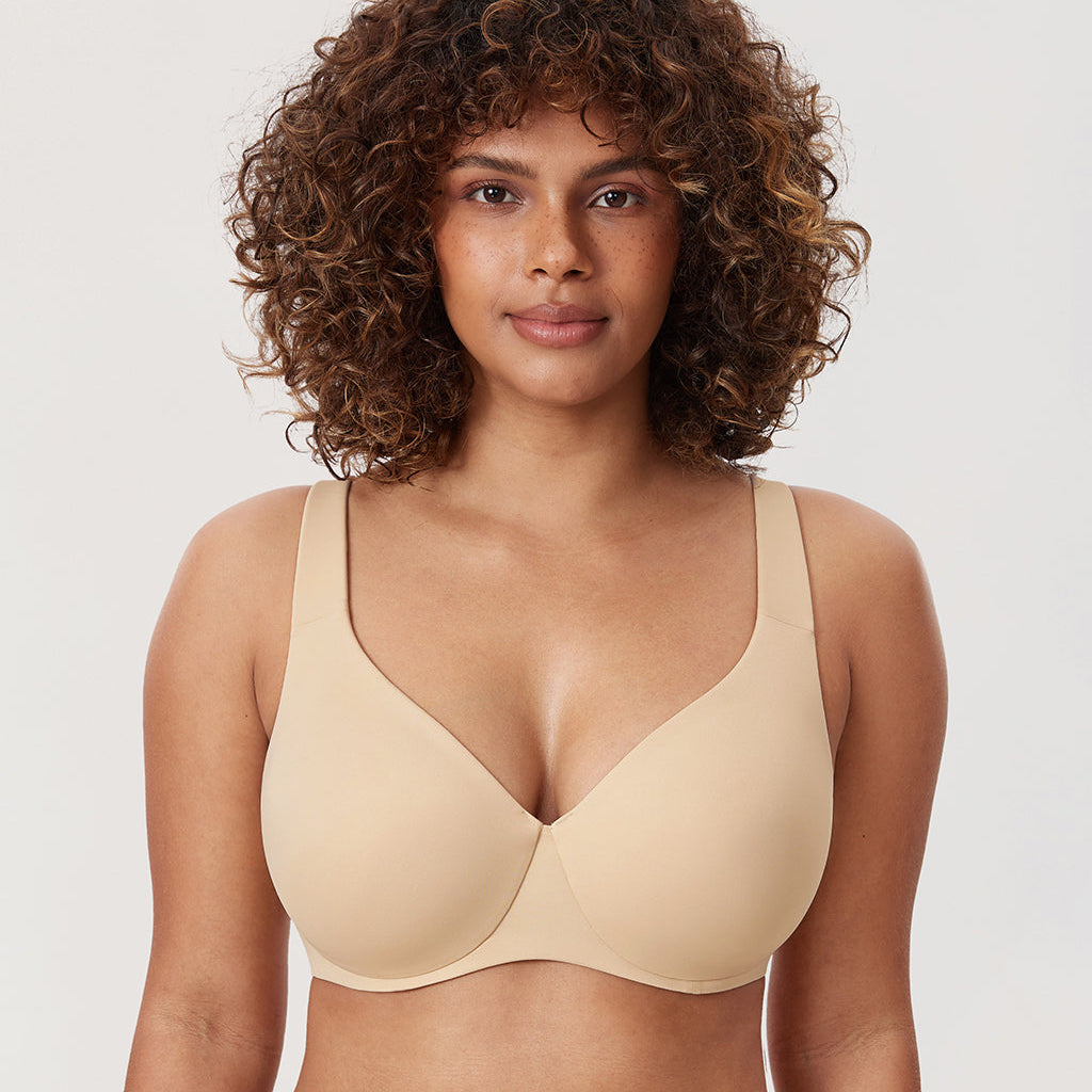 חזיית מינימייזר מכותנה רכה ונושמת ללוק נשי אופנתי נוח