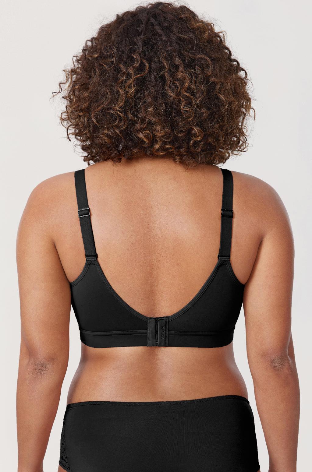 חזייה עמידה ללא עצם בסגירה אחורית אורטופדית להגנה ושמירה על יציבה נכונה