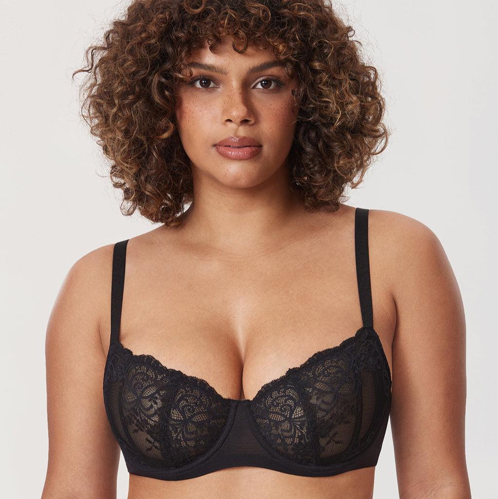 חזיית תחרה ממליאנו בגימור עצם בתמיכה נשית אסטית ללוק יומיומי כבוש