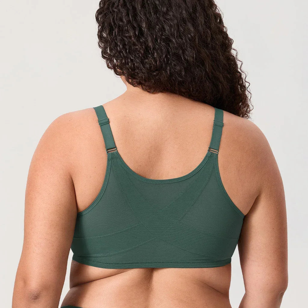 חזיית עצם עם סגירה קדמית בעיצוב דנטל תחרה לאישיות חזקה