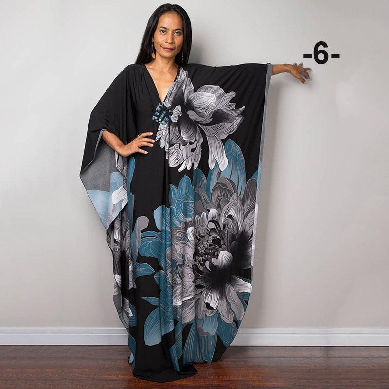 שמלת אוברסייז רחבה ונשפכת ללוק של חוף קייצי ושמח