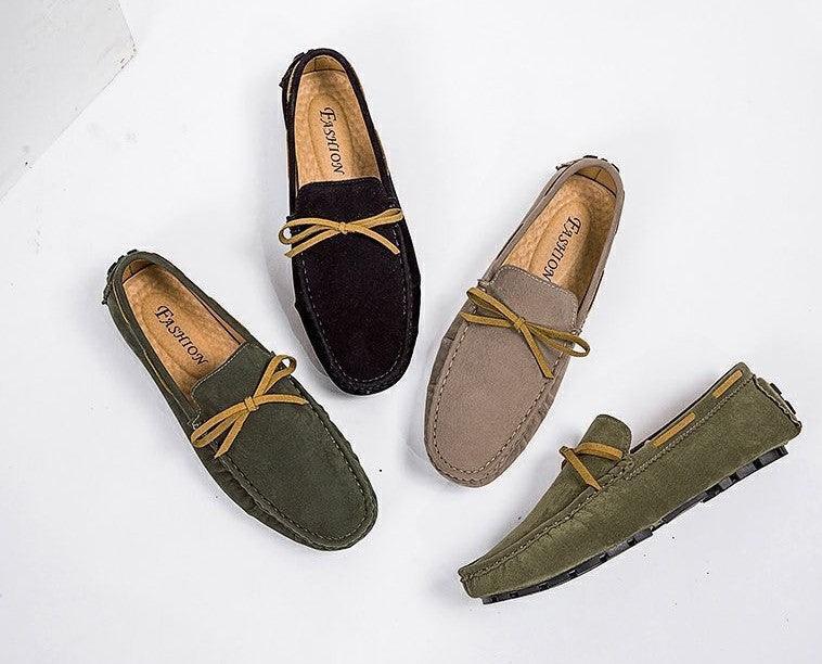 מוקסין זמש מאיטליה בגימור טרנדי של פרזים מזהב להופעה אלגנטית יוקרתית חזקה