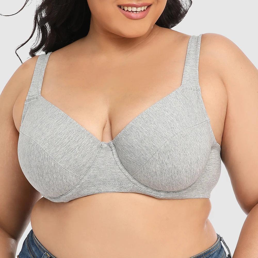 חזיית כותנה מנדפת זיעה לקיץ במידות גדולות - BIG SIZE - לה איסלה