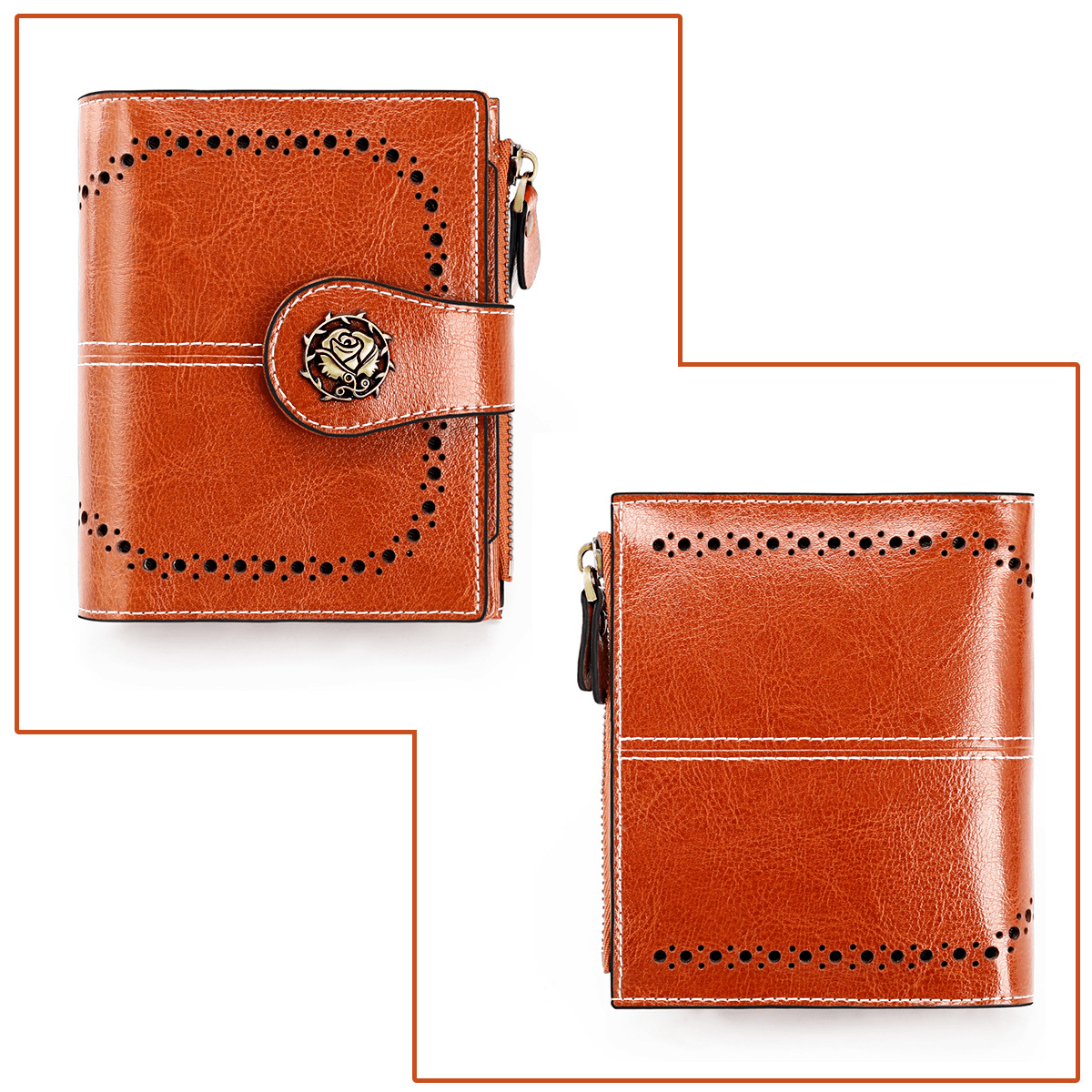 ארנק עור מקורי מאיטליה בגיזרה נשית פרקטית עם תאים מדוייקים ללוק נשי משובח