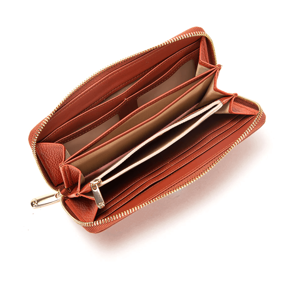 ארנק עור מקורי בחלוקה נבונה של תאים להופעה נשית מרשימה וללוק מקורי - לה איסלה