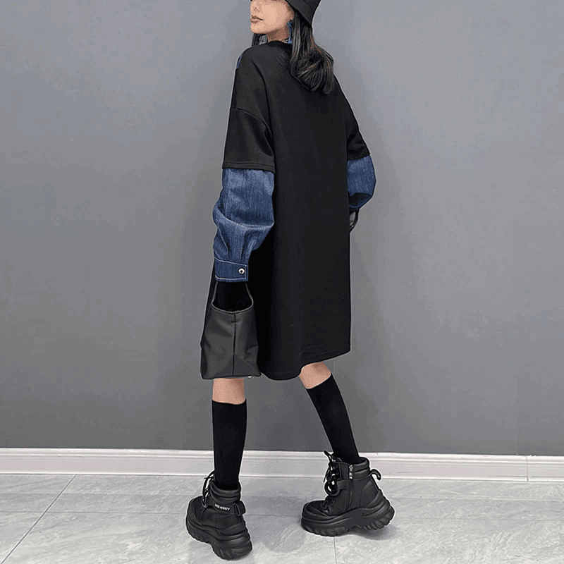 שמלת לוס משגעת בשילוב ג'ינסטרנדי ללוק אופנתי מושך ולהופעה נשית מקורית - לה איסלה