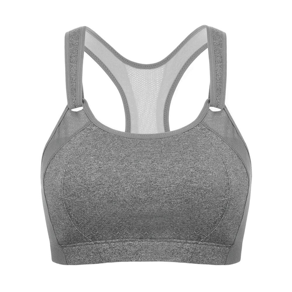 חזיית ספורט ללא עצם בגיזרה מחטבת וחתיכית לתמיכה מקסימלית בעמוד השידרה - לה איסלה