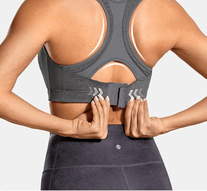 חזיית ספורט ללא עצם בגיזרה מחטבת וחתיכית לתמיכה מקסימלית בעמוד השידרה - לה איסלה