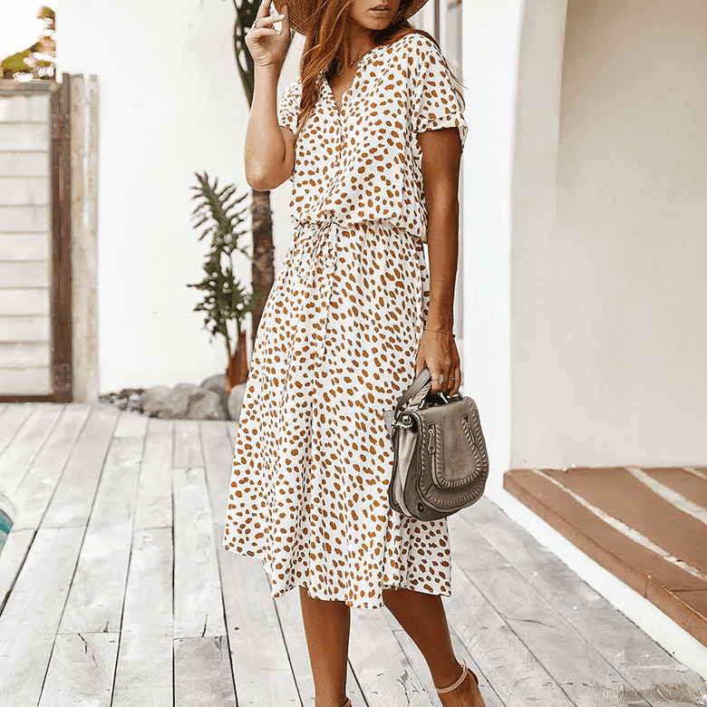 שמלת חברבורות מ-ש-ג-ע-ת בגיזרת לוס נשפכת ללוק נשי לא מתאמץ ולהופעה מהפנטת - לה איסלה