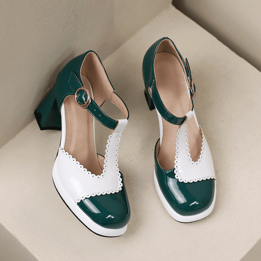 נעלי עקב רטרו מושלמות בסיגנון לקה להופעה של אישה שיודעתמה היא רוצה וללוק מהפנט - לה איסלה