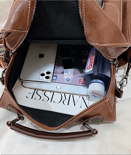 תיק גב בסיגנון רטרו של פעם בעל תא גדול ופרקטי לנשיאה של חפצים בסטייל מרהיב - לה איסלה