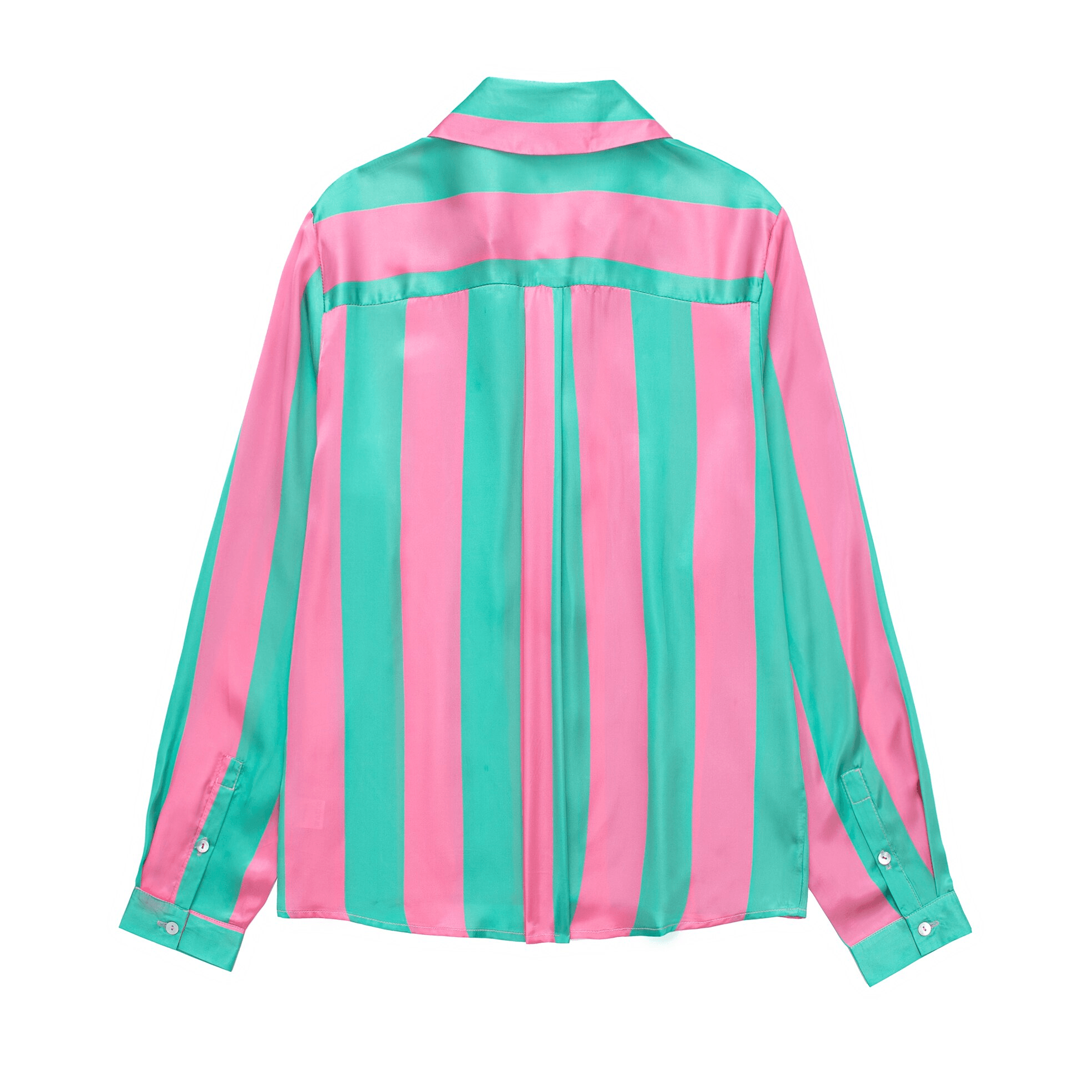 חולצת סטאן מהממת בגימור פסים בצבעי פסטל משגעים להופעה נשית כובשת - לה איסלה 