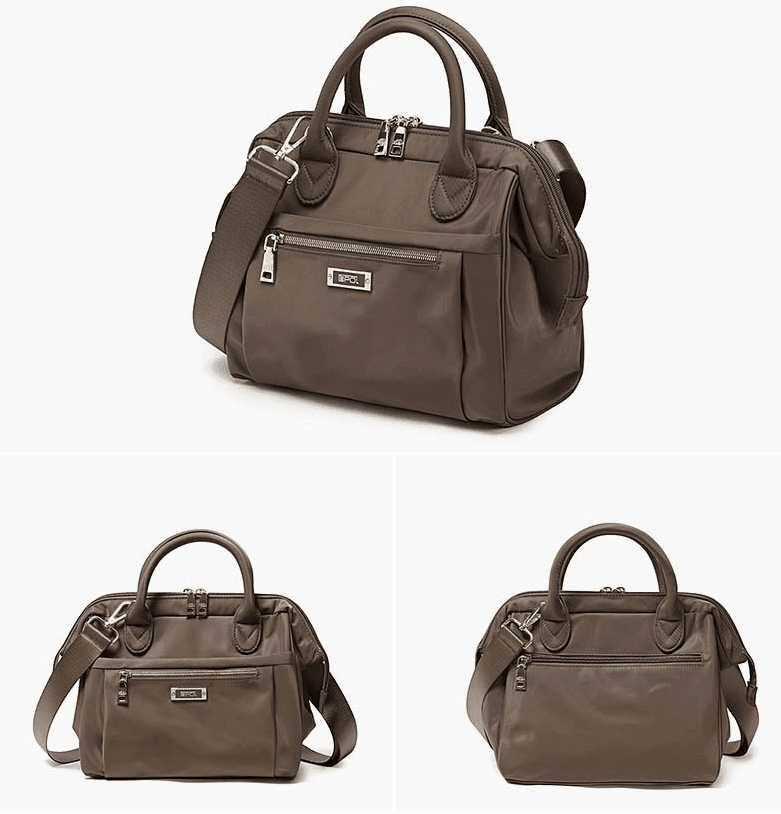 תיק יוקרתי בגימור מבריק ועמיד במים בחלוקה מרובה ונבונה של תאים ללוק יפייפה - לה איסלה