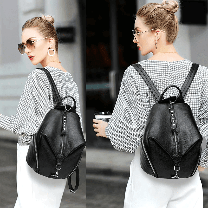 תיק גב איטלקי בגיזרת תרמיל עם תאים רבים לנשיאה פרקטית על הגב ולהופעה מהממת - לה איסלה