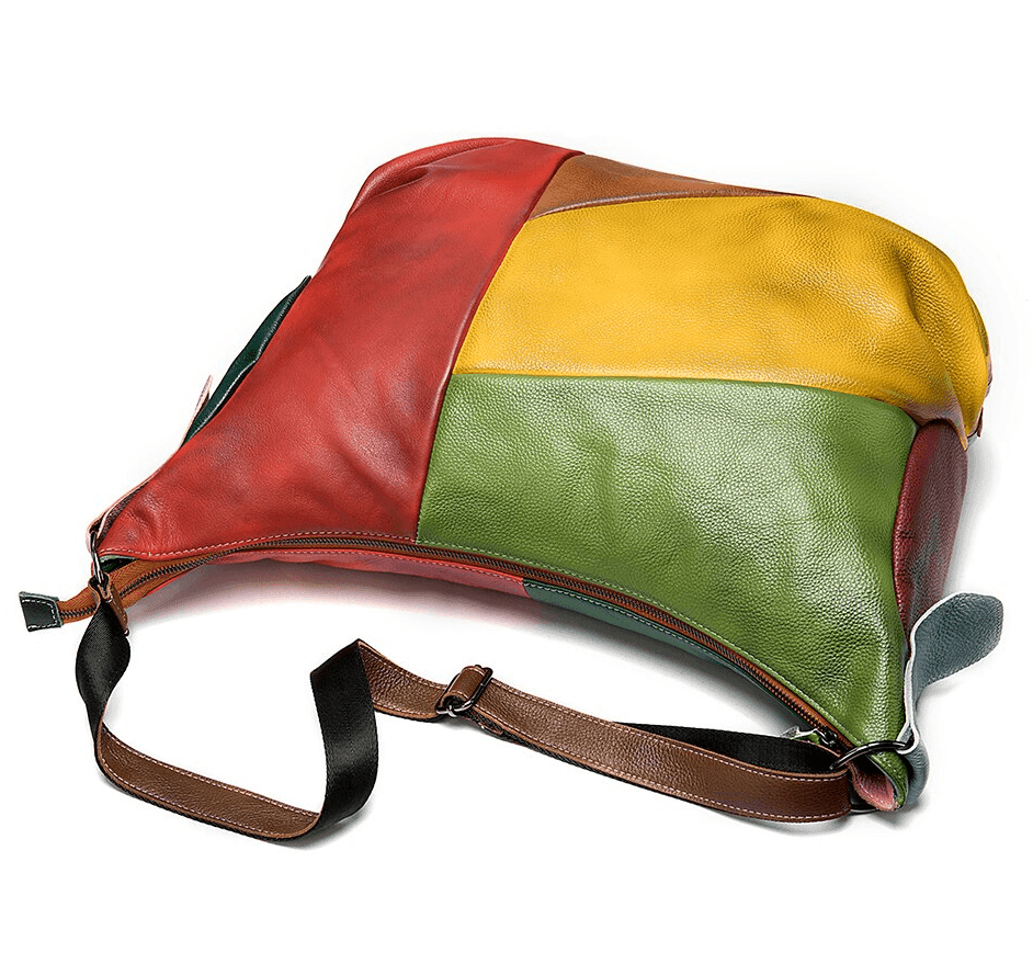 תיק עור איטלקי בצבעוניות אופנתית מהממת ללוק של אישה עצמאית חזקה ונוכחת - לה איסלה