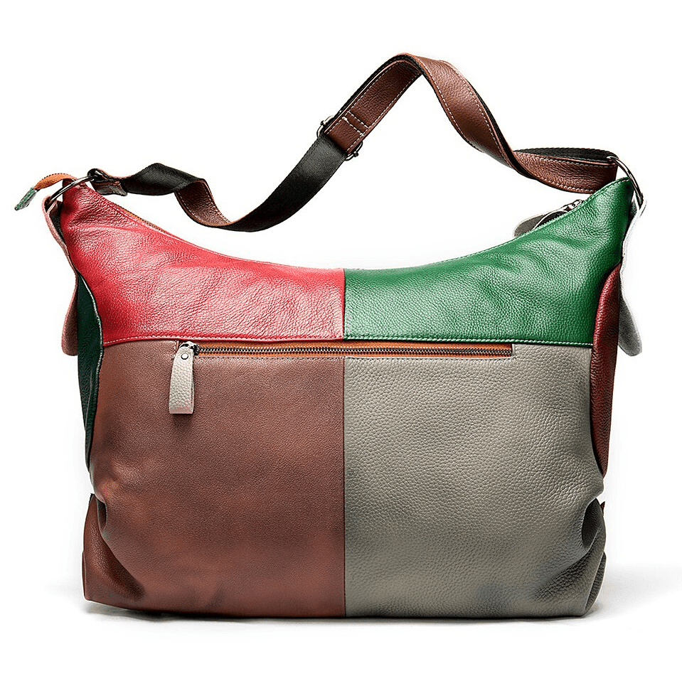 תיק עור איטלקי בצבעוניות אופנתית מהממת ללוק של אישה עצמאית חזקה ונוכחת - לה איסלה