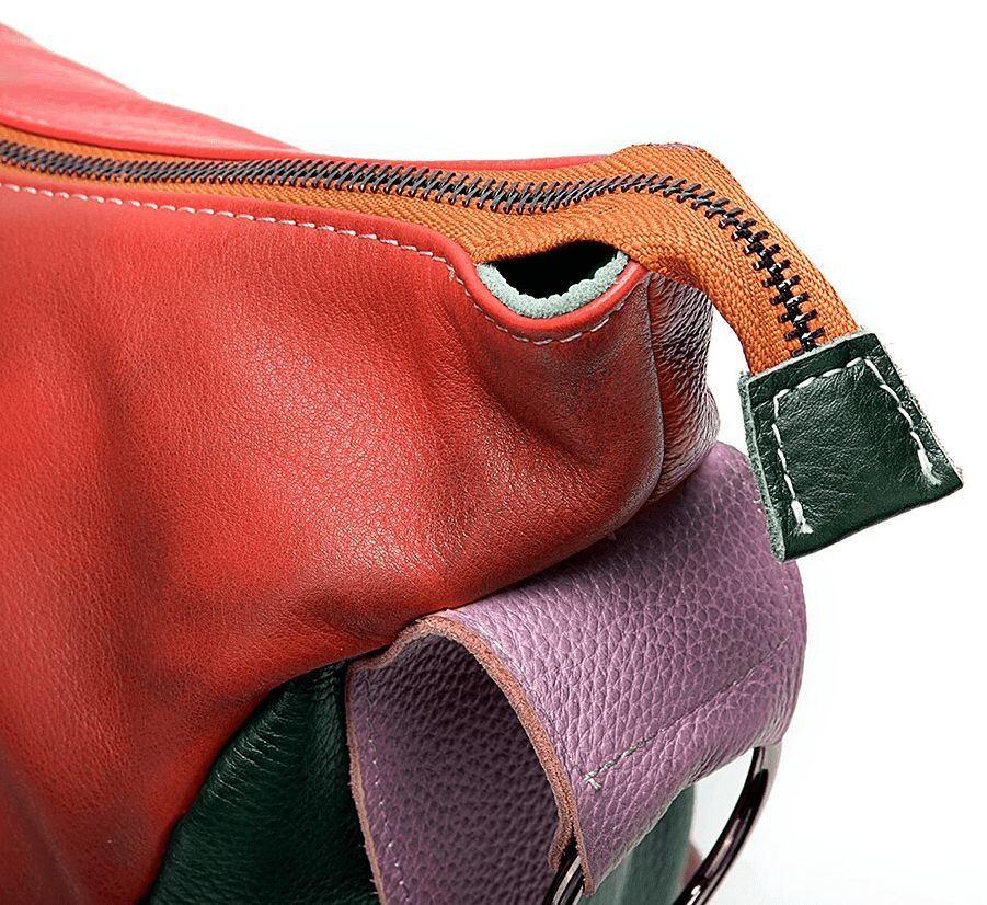 תיק עור איטלקי בצבעוניות אופנתית מהממת ללוק של אישה עצמאית חזקה ונוכחת - לה איסלה